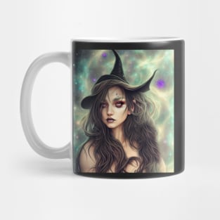 Women Wicca Art Witchy Artwork Beautiful Witch Girl 5 Mug